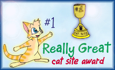 #1 Really Great Cat Site Award