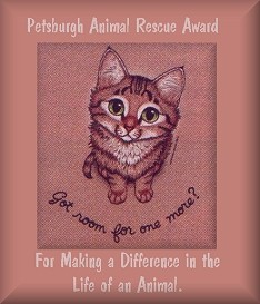 Petsburgh Animal Rescue Award for Making a Difference in the Life of an Animal